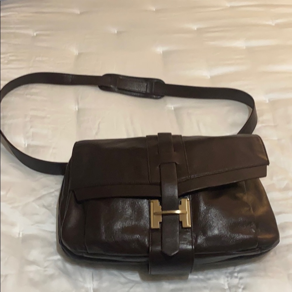 Halston cross body/ messenger bag